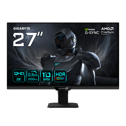 Gigabyte Monitor 27" G27Q20T 27'' SS IPS; QHD; 200Hz/210Hz 2560x1440, 350cd, 0.5ms, Tilt