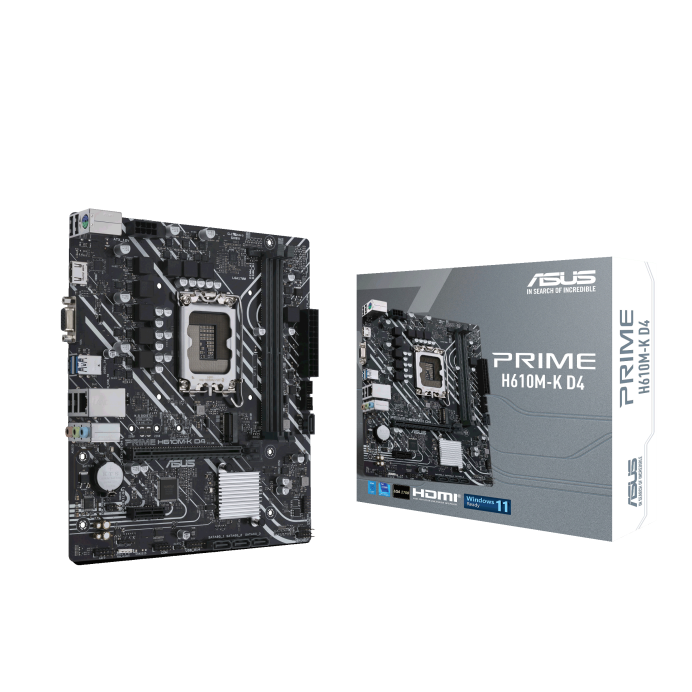 ASUS MB PRIME H610M-K D4Intel H610;LGA 1700, M.2,2xDDR4;VGA,HDMI;micro ATX