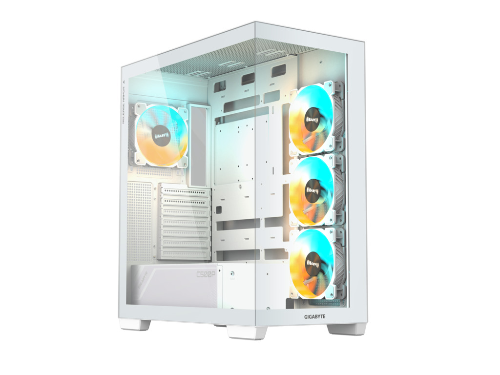 Gigabyte C500 Panoramic Stealt  Mid-tower, ATX, 4x ARGB fans White Case