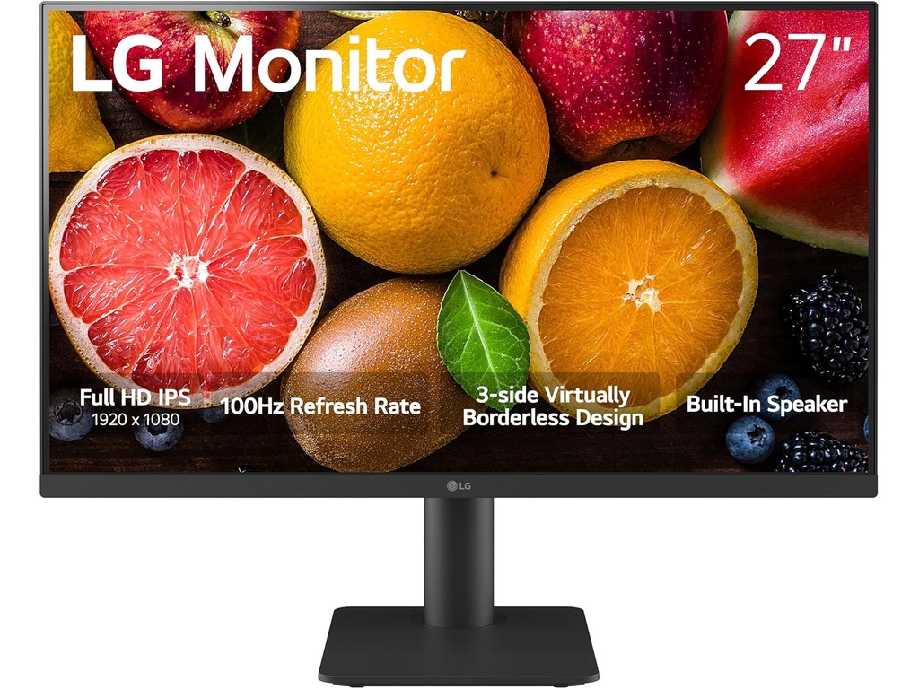 LG 27'' 27MS550-B FHD 100HzIPS, 5ms, 250cd, 2xHDMI, 16:9VESA 75x75, Tilt, Height, zvučnik 2Wx2