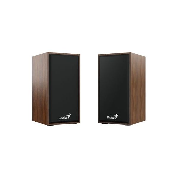 Genius zvučnici SP-HF180 2.0,6W, USB napajanje, 3.5 mm jack, drveni, smeđi